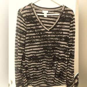 Long sleeve textured shirt